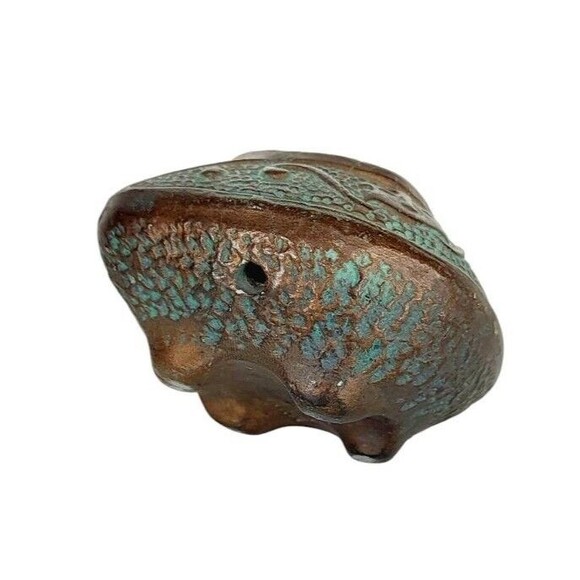 Antique Ornate Hand Crafted Temple Copper Finish Incense Burner Pottery Japan - Picture 7 of 13